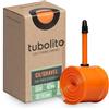 TUBOLITO Camera d'aria Tubo, CX/gravel, 700c/28, valvola 60 mm, arancione
