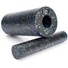 Core Balance Rullo Massaggio Profondo 2in1 Schiuma Alta Densità con Bastone-Per Dolore Alla Schiena e Tensioni Muscolari-Automassaggio, Fitness, Yoga, Fisioterapia - 3 colori, 2 pezzi 33x15cm & 33x6cm