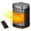fenshine beauty Fenshine Scaldabagno Elettrico, Stufetta Elettrica Basso Consumo, Stufetta che Riscalda e Raffredda, Ottimo per Qualsiasi Stagione, 1500 Watt, 3 Modalità, Rotazione a 120°, Display LED, Nero