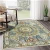 Rururug Tappeto Quadrato Tappeti Camera da Letto Tradizionali Tappeto Grande Salotto Antiscivolo per Tappeti Lavabile Orientale Tappeto Stile per La Decorazione Domestica (multicolore, 200x200cm)