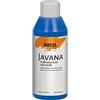 KREUL 91307 - Vernice per tessuti Javana per tessuti leggeri, barattolo da 250 ml in blu royal, vernice liscia a base d'acqua con carattere cremoso, penetra in profondità nelle fibre