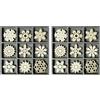 Knorr Prandell cArt-Us - Confezione da 90 Decorazioni in Legno con Fiocco di Neve, 10,5 x 10,5 cm, in Legno Naturale