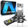 NOVSIGHT - Lampadine LED H7 per fari - 36.000 lm, 100 W, lampadina H7 da 6500 K, luce bianca fredda, formato 1:1 mini, kit di conversione plug and play, impermeabile IP68, confezione da 2
