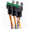 Gebildet 3 pezzi 12V Fusibile Relè Interruttore 12 AWG Set di Cablaggio Con Diodo Integrato - 30A Fusibile a Lama ATO/ATC, Relè Elettrici per Autoveicoli SPDT a 5 Pin