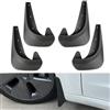 DREAMIZER 4PCS Parafanghi Parafango Paraspruzzi Protettiva Protezione Antispruzzo Guardie Fango Anteriore & Posteriore Auto in Plastica