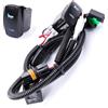 Gebildet 12V 20A Impermeabile Kit Cablaggio Interruttore a Bilanciere Clacson laser, Interruttore on/off Retroilluminato a LED + kit Cablaggio relè per Camion auto Barca SUV ATV UTE 4X4