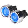Gebildet 2 Pcs SPST Universale 12V-24V/50A Avvia a Spinta Interruttore di Accensione, LED Momentaneo Pulsante di Arresto Dell'avviamento del Motore dell'auto, per Auto, Camion, Barca, Camper (Blu)