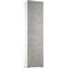 Yellowshop Yellow shop - Armadio Colonna Multiuso Salvaspazio con 7 Ripiani regolabili - Mobile Alto a 1 Anta per Cucina, Bagno, Ingresso o Lavanderia - Made in Italy diversi colori (Bianco/Cemento)