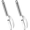 HAYGEM 2 Pezzi Triplo Multifunctional Fish Maw Knife, Coltello per la Rimozione del Squamatore in Acciaio Inox, Coltello a Squame Seghettate a Due Vie, Adatto per la Casa, Ristorante