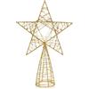 COM-FOUR® Stella decorativa Natale, Stella decorativa natalizia in metallo