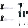 Monsing Faretti LED per interni, luci per mobili, luci per quadri, luci d'accento, mini spot LED orientabile da 1 W per armadi, corridoi, gallerie, negozi, vetrine per gioielli