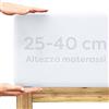 Wolkenfeld lenzuolo con angoli Singolo in Cotone Premium 90x200cm fino a 100x220cm - Altezza materasso fino a 40cm - Bianco