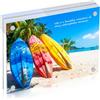 Lajiakoy® Cornice Acrilico, Cornice Magnetica 10X15CM, Portafoto da Tavolo, Trasparente, Doppio Lato, Perfetto Per Essere Presentato Sulla Scrivania (Bianco)