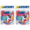 Vileda Testina di ricambio del mocio, strizzamento semplice e pulizia turbo, 2 in 1, Microfibra, Red