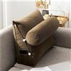 Treer Cuscino da Lettura per Letto Grande Cuscino Schienale Divano Cuscino Lombare per Testiera Wedge Cuscino Cuscino di Supporto Cuscini per Poggialetto - Colorato (45 * 45 * 20cm,Marrone)