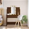 Rantry Toletta con luci LED Rovere Marrone 96x40x142 cm