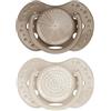Difrax Lovi - Ciuccio dinamico - 6 - 18 mesi - Beige & Marrone