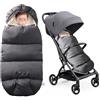 LPQKCcY Sacco nanna per passeggino, con chiusura a strappo, lavabile, resistente alle intemperie, adatto per tutti i passeggini