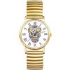 Avaner Orologio da polso estensibile ultra sottile di Halloween: orologio in acciaio inossidabile per uomo e donna, movimento al quarzo analogico, cinturino estensibile regolabile, quadrante teschio,