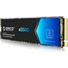 ORICO NVMe 512GB SSD M2, PCIe Gen3x4 SSD M.2, Fino a 2800MB/s in Lettura e 1300MB/s in Scrittura, Unità a Stato Solido Interno 3D NAND Flash con Cache SLC, Compatibile con PC Portatili e Desktop-e3500