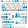 SOLIDEE Set di Keycaps Cherry Profile, 141 Keycaps PBT Dye-Sub per Tastiere Meccaniche 60%, Compatibile con Interruttori Cherry MX, Include Barra Spaziatrice 6.25u(Milchdeckel)