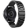 iBazal Cinturino 20mm Metallo Banda Acciaio Compatibile con Samsung Galaxy Watch 3 41mm/Galaxy Watch 42mm/Active 40mm/Gear Sport/Gear S2 Classic/Huawei Watch 2/Ticwatch 2/E/Vivoactive 3 - Nero