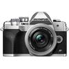 Olympus Fotocamera Olympus OM-D E-M10 Mark IV con sistema Micro Quattro Terzi, sensore da 20 MP, mirino elettronico, video 4K, Wi-Fi, argento, incl. M.Zuiko Digital ED 14-42mm F3.5-5.6 EZ Pancake argento