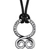 FaithHeart Collana Uomo Vichinga Vintage Croce del Diavolo Rune Vichinghe Amuleto del Mito Nordico Collana in Pelle Intrecciata Regalo Compleanno