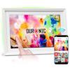 Duronic PF2A WE Cornice Digitale da 10,1 Pollici Frameo Cornice Elettronica Touch Screen con Schermo IPS Memoria 32 GB, Wi-Fi e USB-C Bianco