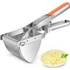 Sopito Schiacciapatate, Sopito Schiacciapatate Acciaio Inox con Manico in Silicone, per Purea di Patate, Marmellata, Verdura, Frutta