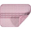 MOLEDINO Tappetino per Lavello Cucina Grande 43 x 32 cm,Silicone Tappetino per Lavello,Proteggi Lavandino Cucina Adatto ai Piani di Lavoro della Cucina,Resistente al Calore e Antiscivolo (Rosa）