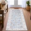 TOPICK Passatoia 60 x 240 cm, sottile, per corridoio, colore rosso chiaro, pieghevole, vintage, antiscivolo, stile retrò, elegante, tappeto lungo, cucina, soggiorno, camera da letto, sala da pranzo