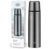 alfi ISOTHERM AV 750ml, cool grey mat, borraccia isolante in acciaio con bicchiere, ermetica con chiusura automatica, smontabile, caldo per 12 ore, anti-impronte, senza BPA
