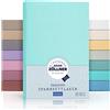 Julius Zöllner Lenzuolo con angoli elasticizzati in jersey per lettino, 100% jersey di cotone, certificato Oeko-Tex Standard 100, dimensioni: 60 x 120 cm/70 x 140 cm, confezione da 1 pezzo, colore
