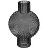 Avilia Vaso per Fiori e Decorazioni - Vaso per Arredamento Cucina e Salotto, in Vetro, 32x21.5x10.5cm, Nero