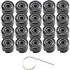Arotzelox 20 coperchi per bulloni da 19 mm per Transporter T5 T6 2003-2020, copribulloni per auto, coperchi per testa delle viti delle ruote