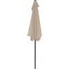 GARDEN FRIEND Ombrellone Half Tortora Diametro 2.7 m