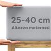 Wolkenfeld lenzuolo con angoli Singolo in Cotone Premium 90x200cm fino a 100x220cm - Altezza materasso fino a 40cm - Grigio Chiaro