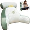 HunicandIU Cuscino per schienale con braccioli e cuscino cervicale rimovibile, cuscino da lettura per letto, cuscino da lettura, cuscino per libri con rivestimento lavabile, cuscino multifunzione per leggere e