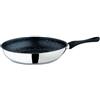 MEPRA Fantasia Pietra Padella, Nero, 32 cm, Acciaio Inossidabile 18/10