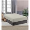 IlGruppone Lenzuolo Sotto No Stiro Con Angoli Elasticizzati Tinta Unita Effetto Raso Fino 27 Cm Lenzuola Microfibra Anallrgica Letto Coprimaterasso - Panna - Singolo