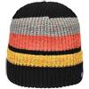 Hat You Berretto Maglia Coste Righe Nero/Giallo/Arancio Junior Bimbo