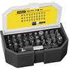 STANLEY 1-13-903 Inserti, 25 mm, Attacco 1/4 con Portainserti Magnetico, Set di 31 pz