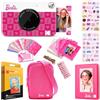 KODAK x Barbie Printomatic Fotocamera Digitale a Colori Bundle Regalo: Stile Iconico + Custodia Fotocamera, Album Fotografico, Adesivi, Cornici Appese, 50 Adesivi e Carta Zink 20 Fogli