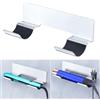 XILIMEN Porta Asciugacapelli, Porta Piastra per Capelli Senza Trapano, Porta Phon e Piastra Bagno, Porta Phone Bagno da Muro per Vari Cilindri di Piastre, Strumenti per Parrucchieri