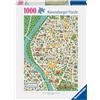 Ravensburger - Puzzle 1000 Pezzi Mappa Di Siviglia | Puzzle 1000 Pezzi Paesaggi Con Una Misura Di 70x50 Cm | Regalo Per Adulti E Bambini Da 14 Anni E Più