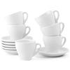 Holst Porzellan IT 001 FA4 Set di 12 tazzine da caffè in Porcellana, Forma Italiana, Bianco