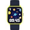 ICE-WATCH - ICE smart junior 2.0 Yellow - Orologio connesso giallo da bambino con cinturino in silicone blu - 022791 (1,75 inch)