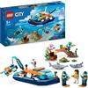 LEGO City Batiscafo Artico, Barca Giocattolo con Mini-Sottomarino e Animali Marini come Squalo, Granchio, Tartaruga e Manta, Set Immersioni nell'Oceano, Giochi per Bambini dai 5 Anni 60377