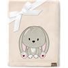 Be Mammy Coperta calda per bambini con peluche regalo per bambino con motivi 3D (Beige - Coniglio)
